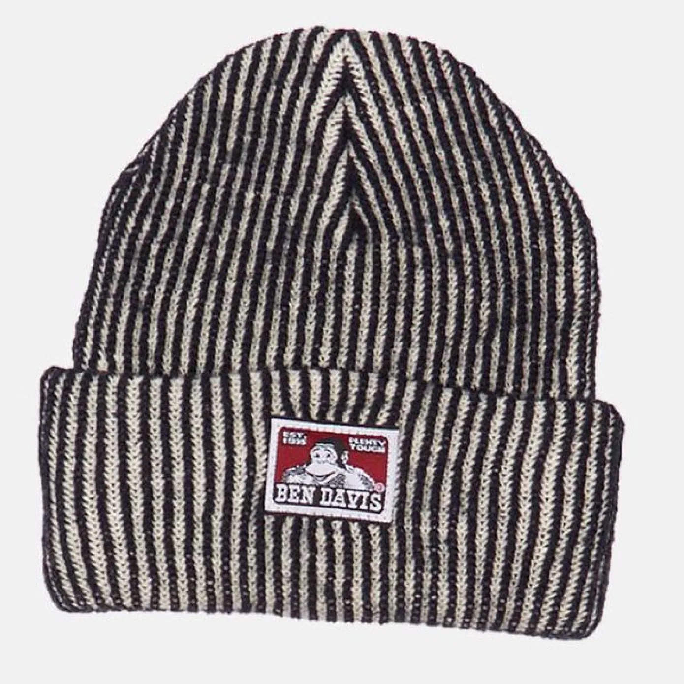 Cuffed Knit Beanie - Hickory Stripe