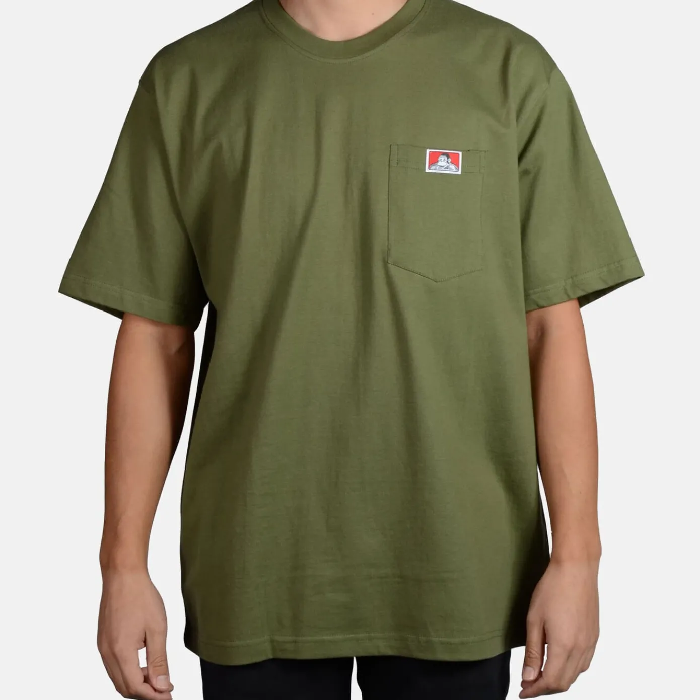 Heavy Duty Short Sleeve Pocket T-Shirt - Olive