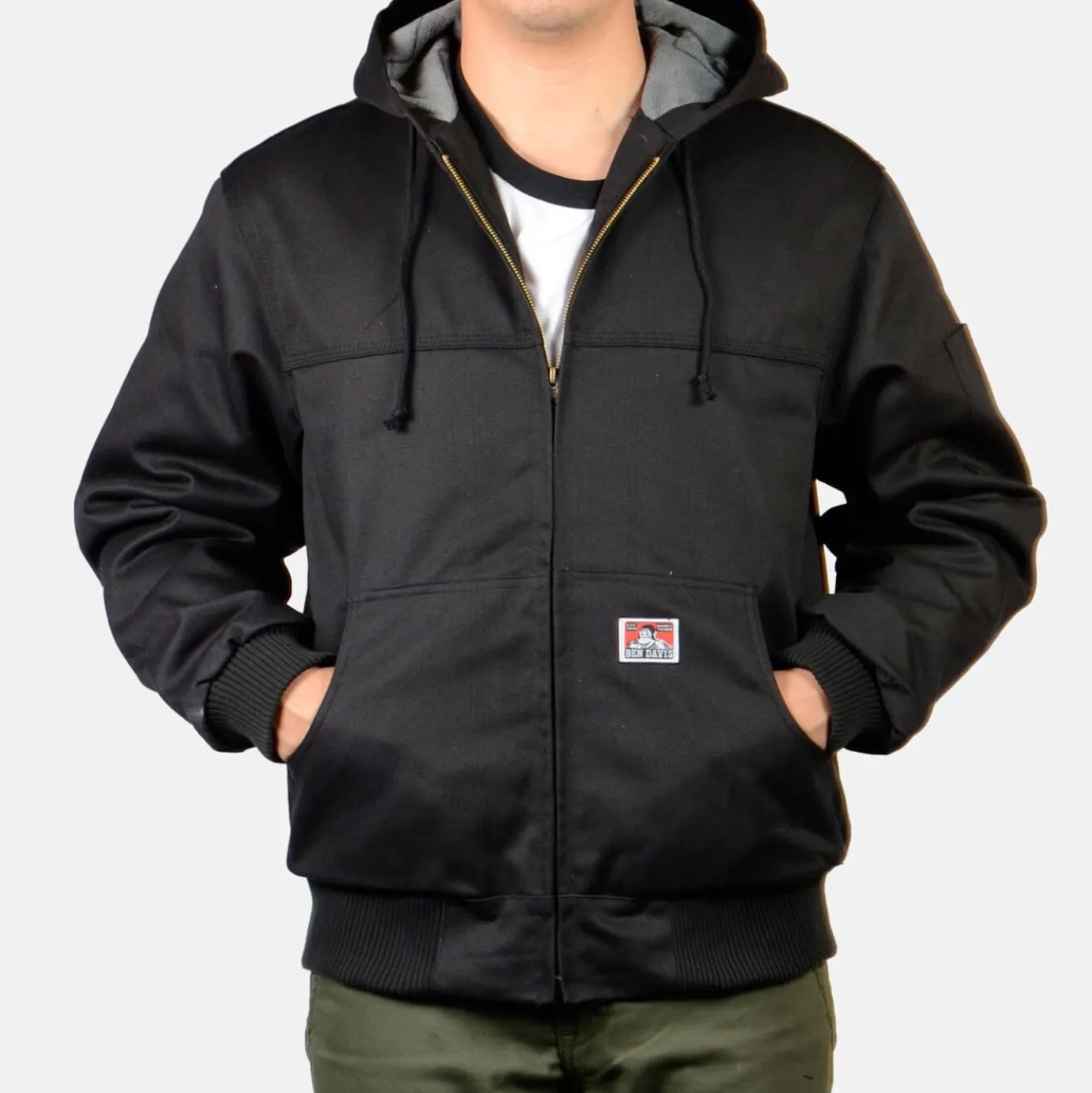 Full-Zip Hooded Jacket - Black