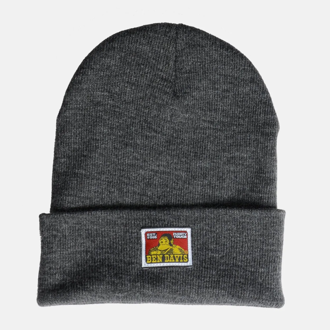 Cuffed Knit Beanie - Charcoal Heather